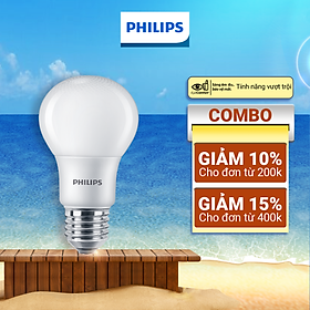 Bóng đèn PHILIPS LEDBULB Mycare A60 -Công suất (4W,6W,8W,10W,12W)  - 4W - Ánh sáng Trắng (6500K)
