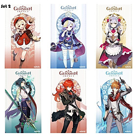 Bộ 6 Poster game Genshin Impact (bóc dán) - A3,A4,A5