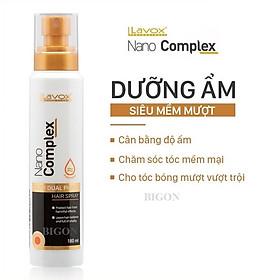 Xịt Dưỡng Tóc Nano Complex - Dưỡng Ẩm Siêu Mềm Mượt Lavox 180ml