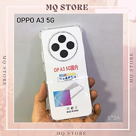 Ốp lưng cho Oppo A3 5G 2024 dẻo trong TPU chống sốc 4 góc cạnh, bảo vệ camera ( hàng chính hãng)