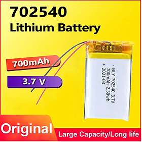 Pin Sạc Lithium Polymer 3.7V 700mah 702540 Cho tai nghe,loa Mp3 MP4 MP5 GPS PSP Bluetooth