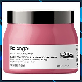 DẦU Ủ L'OREAL SERIE EXPERT PRO LONGER PROFESSIONAL MASK LÀM DÀI GIẢM ĐỨT GÃY TÓC 500ML (HŨ TO)