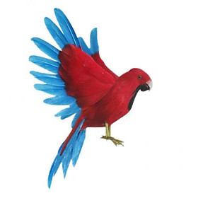 2X Artificial Bird Feather Realistic Home Garden Decor Ornament Parrot 3