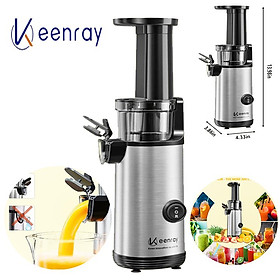 Máy ép trái cây tốc độ chậm cầm tay cao cấp thương hiệu Keenray EL10 - Công suất: 130W - Chất liệu: Tritan, ABS, Inox 304 - Hàng Nhập Khẩu