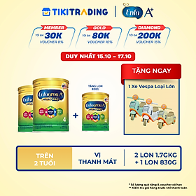 [Tặng 1 lon 830g cùng loại] Bộ 2 Lon Sữa bột Enfagrow A+ Neuropro 4 Vị thanh mát với dưỡng chất DHA & MFGM cho trẻ từ 2–6 tuổi– 1.7kg