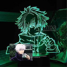 Mua Đèn Ngủ LED 3D ANIME Jujutsu Kaisen Satoru Gojo Type 15 AJKN0115 16 màu tùy chỉnh COMPASHOP