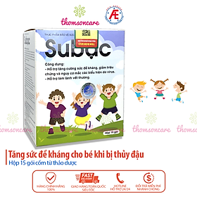 Cốm Su Bạc - Tăng cường sức đề kháng, hệ miễn dịch cho bé - Subac từ lysine, cao lá xoài, vitamin C
