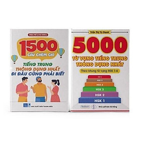 Sách - Combo: 1500 Câu chém gió tiếng Trung thông dụng nhất + 5000 từ vựng tiếng Trung thông dụng nhất