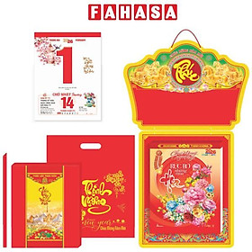 Lịch Bloc Đại Đặc Biệt - Trà & Hoa - Bảng Treo Metalize - 17 x 24 cm - TĐ34