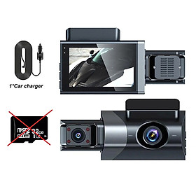 Camera Hành Trình Wifi 2 Mắt Màn Hình IPS 3 Inch 4K UHD 32GB 30fps Kết Nối Điện Thoại, Màn Hình Android/iOS