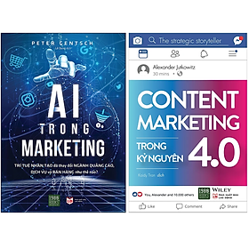 Combo 2Q AI Trong Marketing + Content Marketing Trong Kỷ Nguyên 4.0 Sách