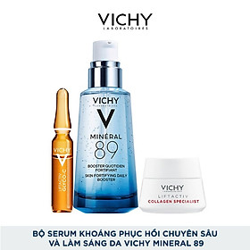 Bộ Serum Khoáng Phục Hồi Chuyên Sâu Và Ngăn Ngừa Lão Hoá Vichy Mineral 89