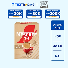 Cà phê hòa tan NESCAFÉ 3in1 Vị Kem Sữa