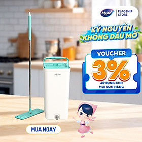 Mua Bộ Lau Nhà MyJae Đài Loan Sợi Fiber Xoay 360 Độ Thông Minh 125cm
