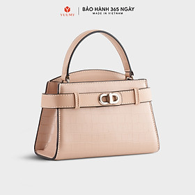 Túi Yuumy ( Thời trang nữ size 19 phối khóa xoay - Túi đeo chéo da Verein YN232 )