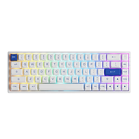 Mua Bàn phím cơ không dây AKKO 3068B Plus Blue On White (Bluetooth 5.0 / Wireless 2.4Ghz / Hotswap / Jelly Switch) - Hàng chính hãng lỗi 1 đổi 1 trong 12 tháng