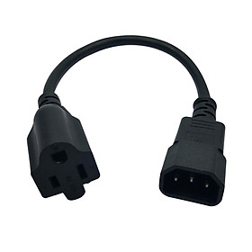 Power Cord IEC320 C14 to American Standard 5-15R Replacement 10A to15A 250V