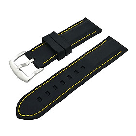 Silicone Rubber Waterproof Sport Watch Band Strap Replacement Wristband