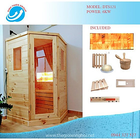 Phòng xông hơi khô (sauna) dành cho gia đình size 1m2x1m1x2m