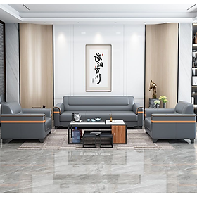 Mua Bộ sofa băng văn phòng bọc da phối màu cao cấp Juno Sofa kèm ghế đơn HVPCT-13