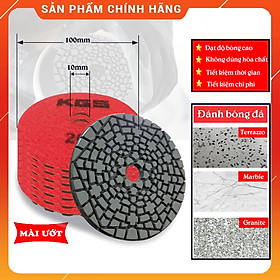 Đĩa đánh bóng đá Marble, Granite KGS Speedline ME, đạt bóng gương tự nhiên cao nhất, không sử dụng hóa chất, mài khô