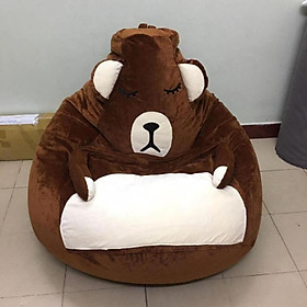 Mua Ghế xốp giọt nước Gấu tay bông  cỡ M  CHẤT nhung ruột xốp