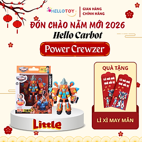 Đồ chơi Robot Little Power Crewzer - Hello Carbot HC-F-007SD cho trẻ em trên 37 tháng tuổi chất liệu nhựa PVC an toàn