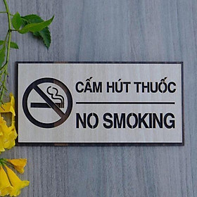 Mua Bảng gỗ cấm hút thuốc