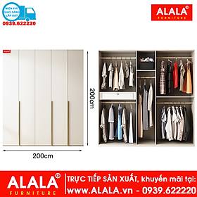 Mua Tủ quần áo ALALA274 gỗ HMR chống nước - www.ALALA.vn - 0939.622220