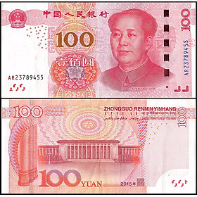 Mua Tiền Trung Quốc 100 tệ  mệnh giá lớn nhất  tặng kèm bao nilong bảo quản