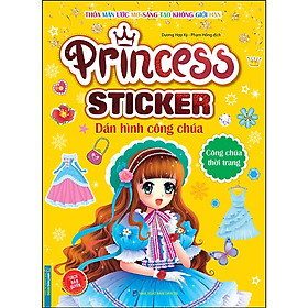 Sách - Princess sticker - Dán hình công chúa - Công chúa thời trang