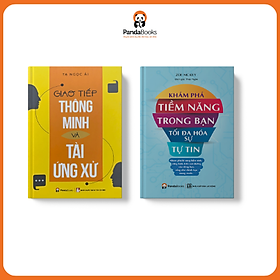 Sách Pandabooks combo 2 cuốn giao tiếp thông minh và tài ứng xử +Khám phá tiềm năng tối đa hoá sự tự tin - Minh Tự