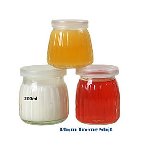 Hũ Thủy tinh Sữa Chua 100ml , 200ml Nắp Nhựa | Tùy chọn Mẫu và Dung Tích