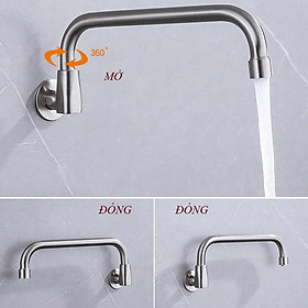 Mua Vòi nước  Vòi bếp nấu cao cấp inox 304 tiện dụng VB02