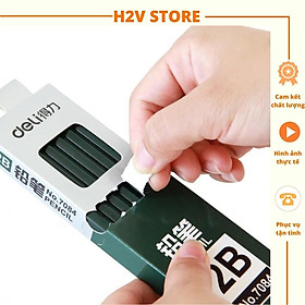 Mua Hộp Bút Chì Lục Giác Deli 12 chiếc - Loại HB/2B - KST