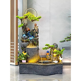 Mua Tiểu cảnh thác nước chú tiểu dưới cây tùng TC-1518-96CM