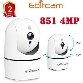 Mua Camera Ip Wifi Xoay 350 Độ Ebitcam 851- Độ Phân Giải 4MP - Mẫu Mới Nhất 2021- Hàng Chính Hãng