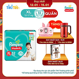 Tã Quần Pampers Giữ Dáng Mới Gói Lớn XL32 (32 Miếng)