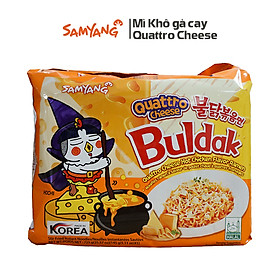 5 Gói mì khô gà cay phô mai Quattro Samyang (145g/gói)