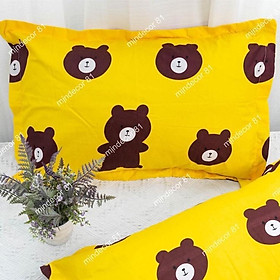 Mua Vỏ gối nằm cotton 45x65cm thiết kế KimBedding vỏ gối đầu ()