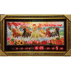 Mua Tranh lịch vạn niên điêu khắc đèn led đổi màu  mã đáo thành công - K122