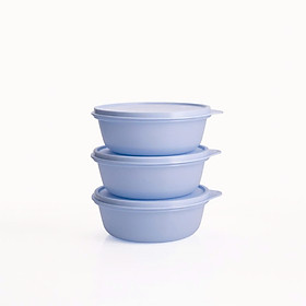 Bộ 3 hộp đựng thực phẩm Tupperware trữ khô và mát Modular Bowl Medium 600ml