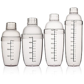 Mua Bình lắc shaker nhựa vạch sơn đen các cỡ