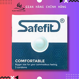 Bao cao su SafeFit Comfortable Size 52 hộp 3 cái