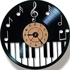 Mua (HCM) Tranh đồng hồ tròn tráng gương nốt nhạc Binbin TDH05 kèm đinh treo chuyên dụng