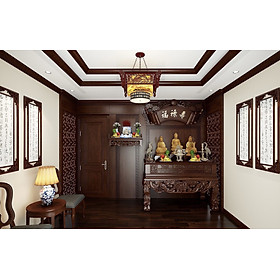 Mua Đèn gỗ thả phòng thờ