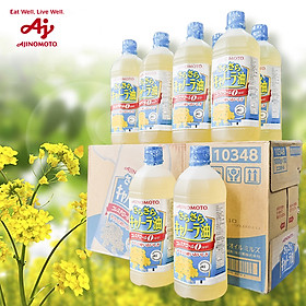 1 thùng 10 chai Dầu ăn hoa cải Ajinomoto 1000g