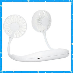 Mua Quạt Mini Đeo Cổ 2 Cánh Quạt 2 Bên Phù Hợp Với Tài Xế Công Nghệ Người Thường Xuyên Phải Ra Ngoài - Giao màu ngẫu nhiên - 1200mAh - Hàng Chất Lượng