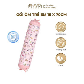 Áo Gối Ôm Trẻ Em Cao Cấp Khang Home Êm Ái Cho Bé Ngủ Ngon Size 15x70cm