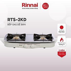 Mua Bếp gas dương Rinnai RTS-2KD mặt bếp inox và kiềng bếp men - Hàng chính hãng.